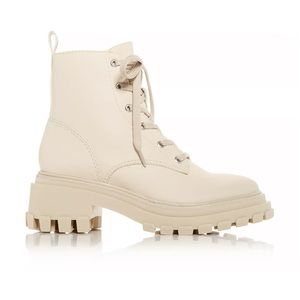 SCHUTZ BEIGE COMBAT BOOTS
